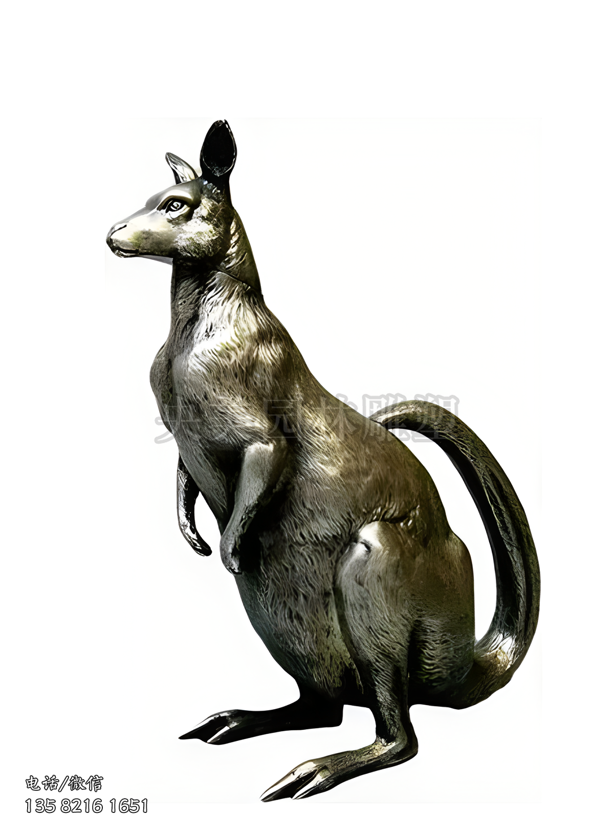 純銅鑄造袋鼠雕塑