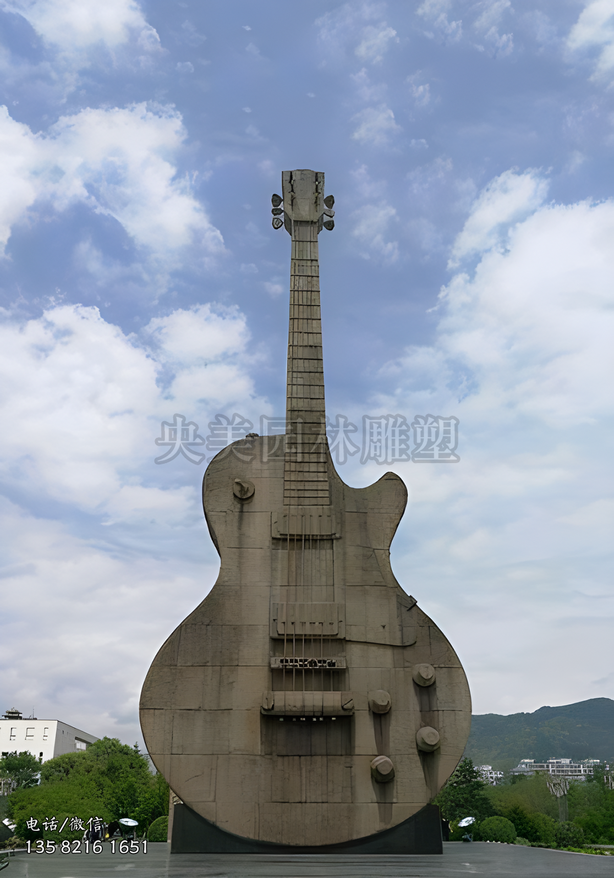 仿真吉他景觀石雕