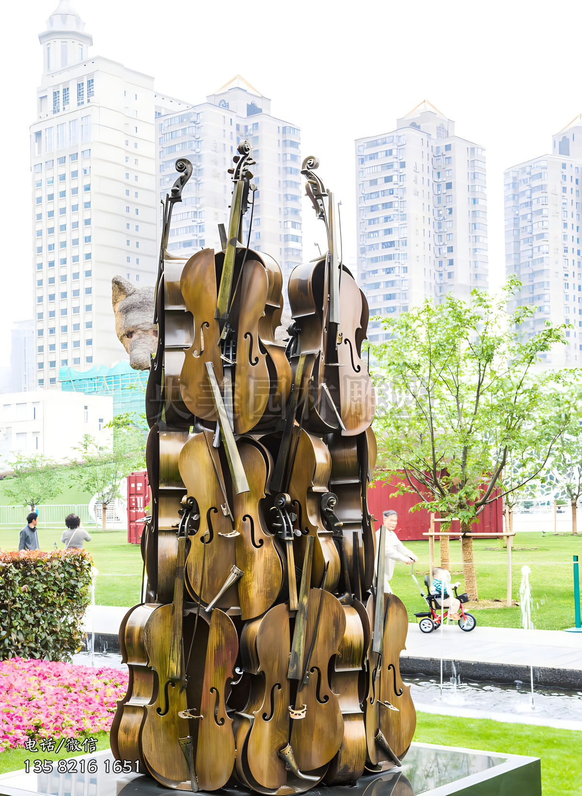創(chuàng)意吉他景觀雕塑