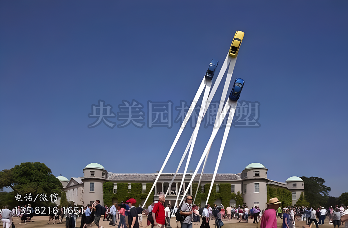 不銹鋼公路汽車景觀雕塑