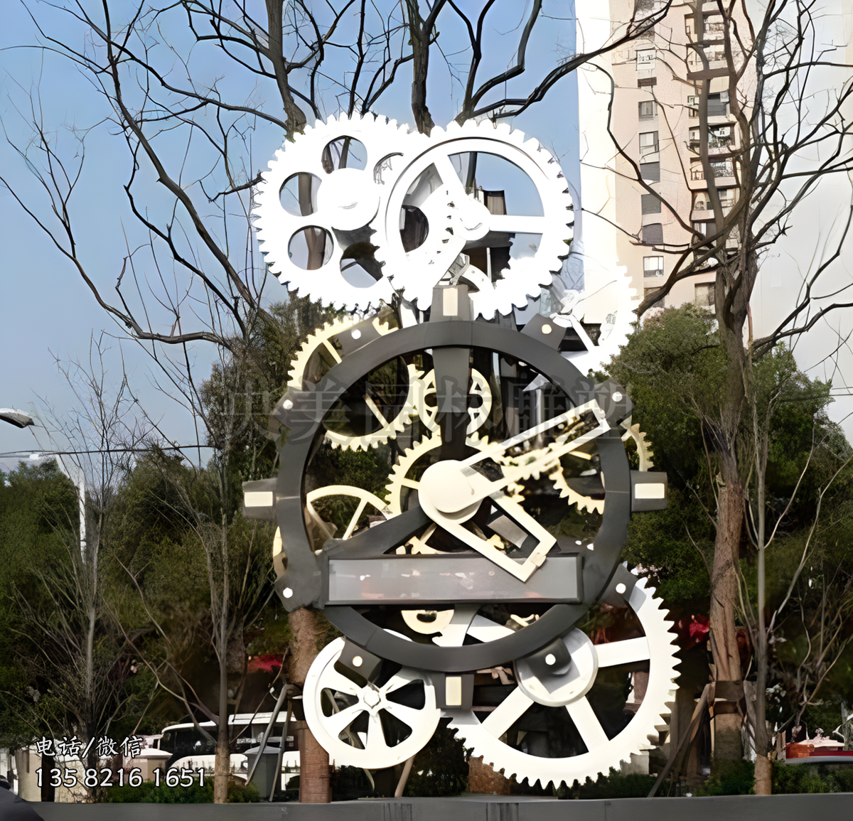 聯(lián)動齒輪不銹鋼雕塑
