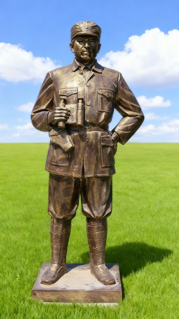 玻璃鋼仿銅紅軍雕塑 (43)