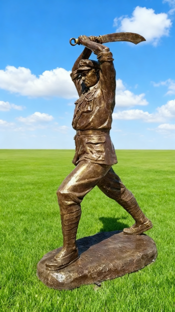 玻璃鋼仿銅紅軍雕塑 (46)