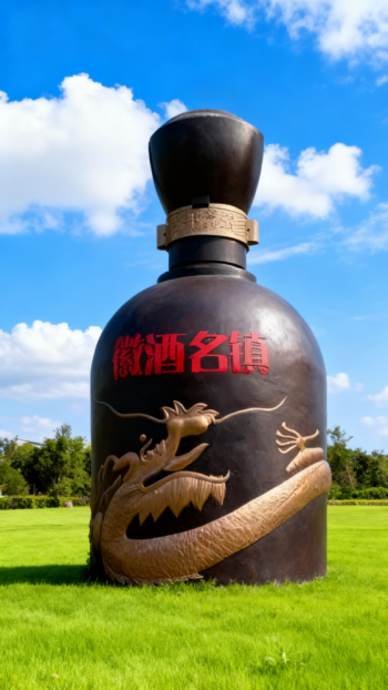 玻璃鋼仿真酒瓶雕塑 (8)