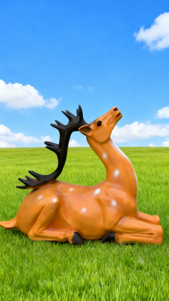 玻璃鋼仿真梅花鹿雕塑 (14)