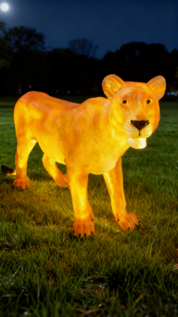 玻璃鋼仿真獅子雕塑 (19)