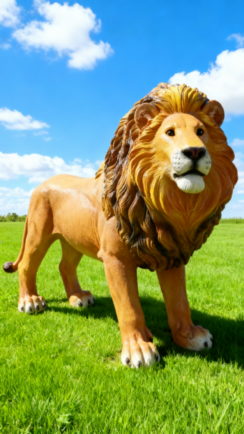 玻璃鋼仿真獅子雕塑 (27)