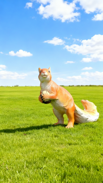 玻璃鋼仿真松鼠雕塑 (3)