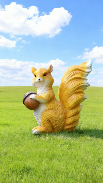 玻璃鋼仿真松鼠雕塑 (6)