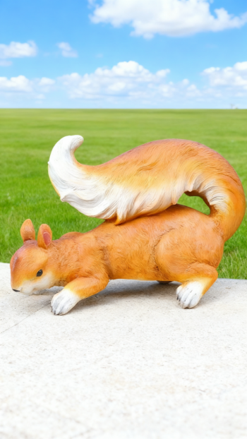 玻璃鋼仿真松鼠雕塑 (9)