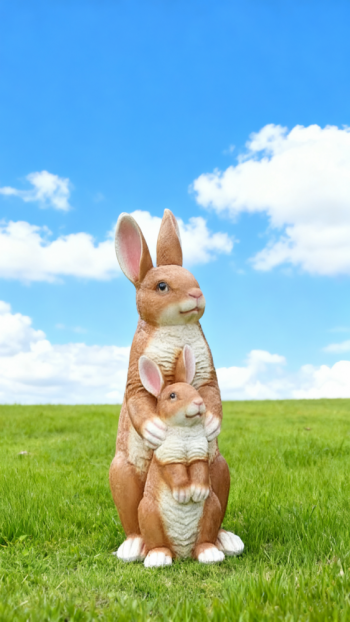 玻璃鋼仿真兔子雕塑