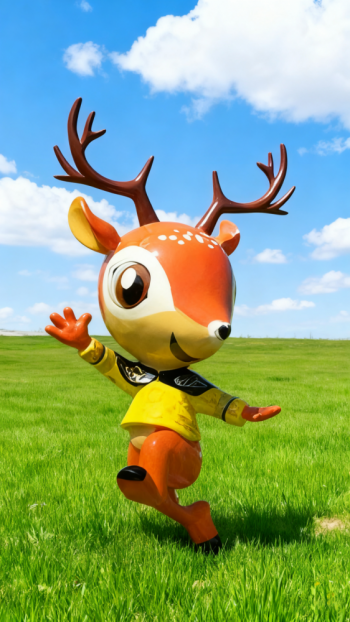 玻璃鋼卡通小鹿雕塑 (11)