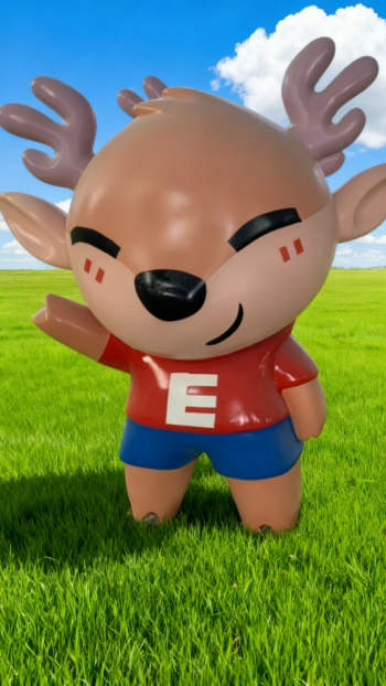 玻璃鋼卡通小鹿雕塑 (18)