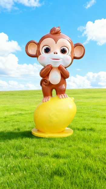 水果底座生肖動(dòng)物雕塑 (12)