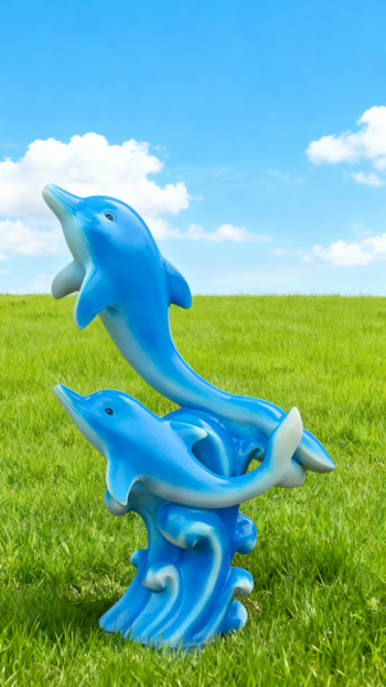 玻璃鋼海豚雕塑 (12)
