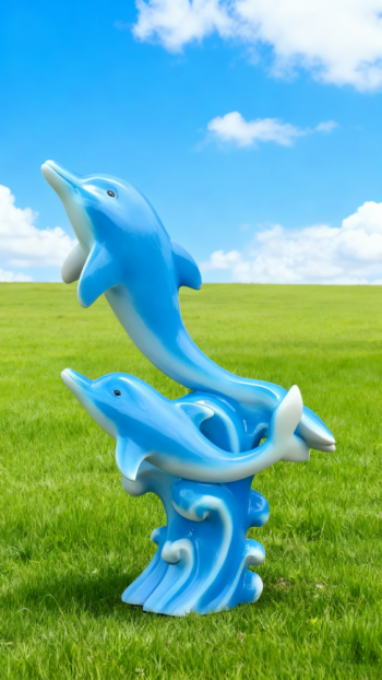 玻璃鋼海豚雕塑 (25)