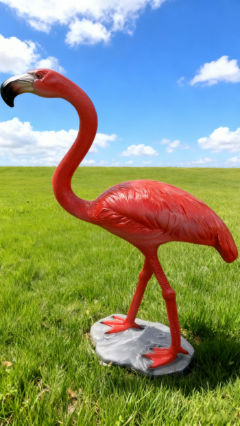 玻璃鋼仿真火烈鳥雕塑 (12)
