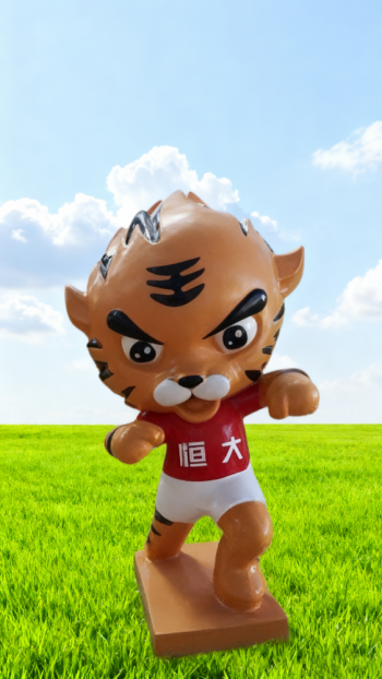 玻璃鋼卡通老虎雕塑 (7)