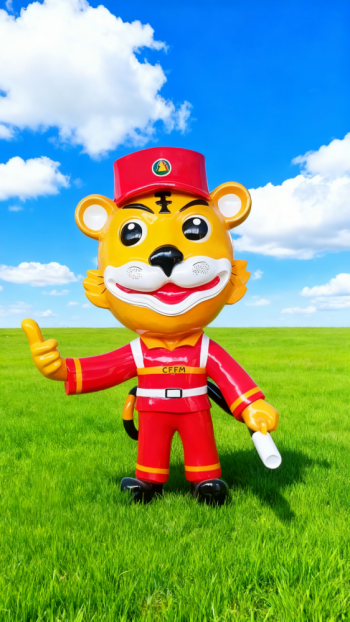 玻璃鋼卡通老虎雕塑 (10)