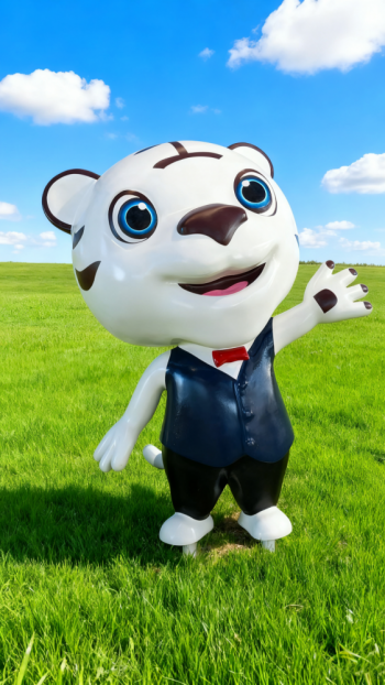 玻璃鋼卡通老虎雕塑 (15)