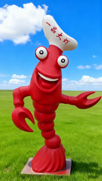 玻璃鋼龍蝦雕塑 (2)