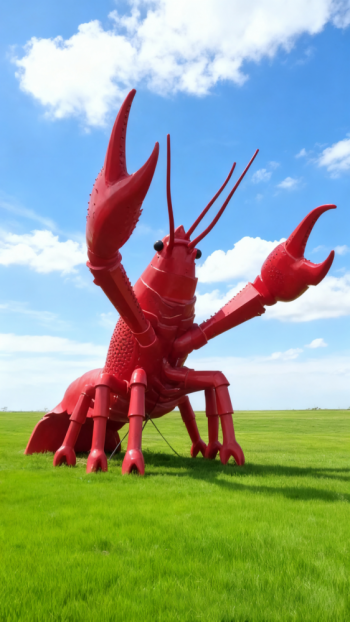 玻璃鋼龍蝦雕塑 (6)