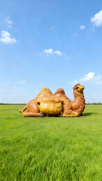 玻璃鋼仿真駱駝雕塑 (7)