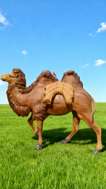 玻璃鋼仿真駱駝雕塑 (8)