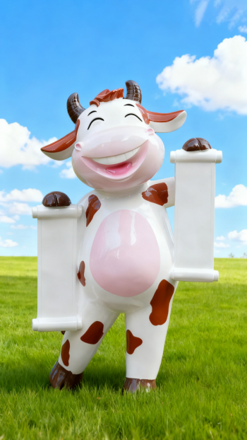玻璃鋼奶牛雕塑 (7)