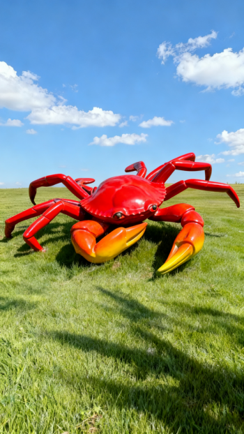 玻璃鋼螃蟹雕塑 (4)