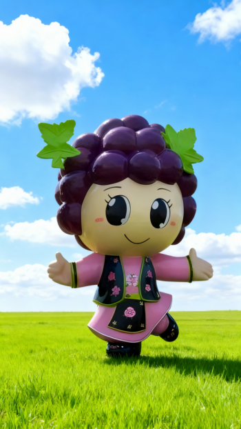 玻璃鋼葡萄雕塑 (2)