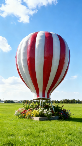 玻璃鋼熱氣球雕塑 (6)