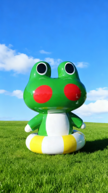 玻璃鋼青蛙雕塑 (2)