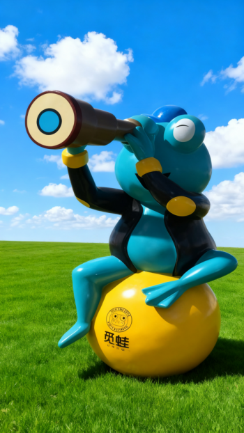 玻璃鋼青蛙雕塑 (20)