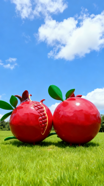 玻璃鋼仿真石榴雕塑 (12)