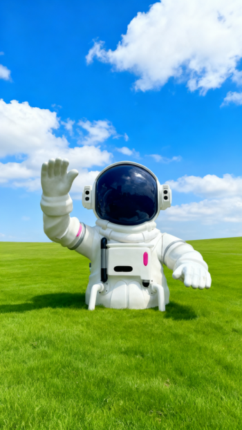 玻璃鋼太空人雕塑 (6)