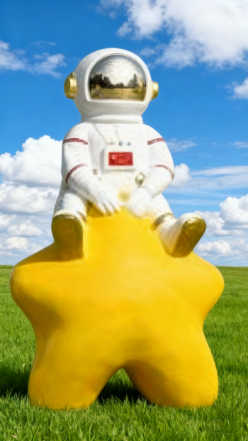 玻璃鋼太空人雕塑 (23)