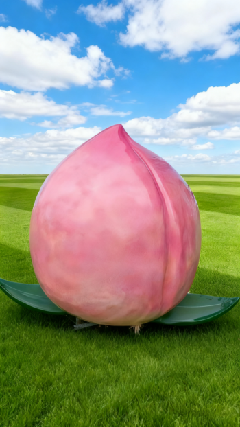 玻璃鋼桃子雕塑 (13)