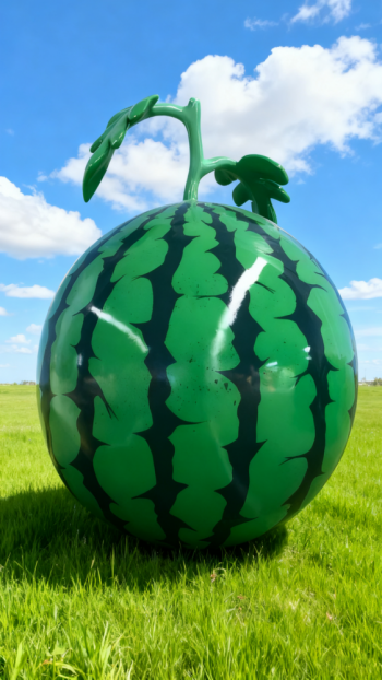 玻璃鋼西瓜雕塑 (2)