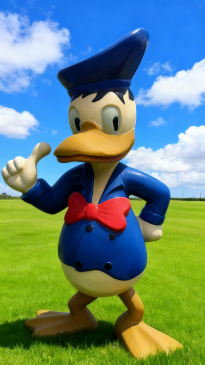 玻璃鋼唐老鴨雕塑 (7)