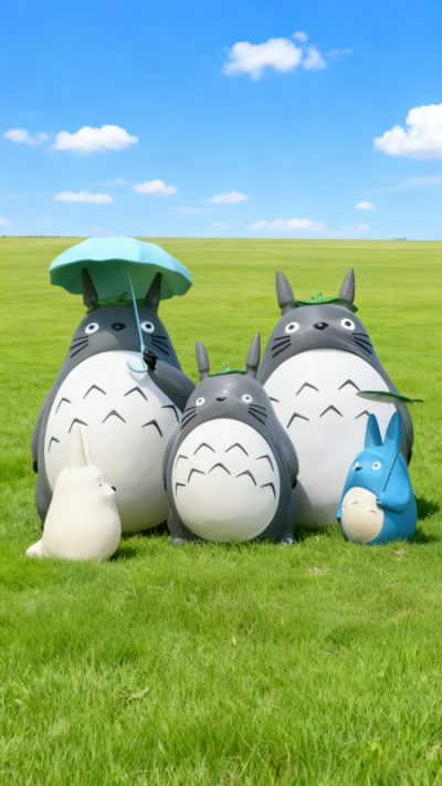 玻璃鋼龍貓雕塑 (8)