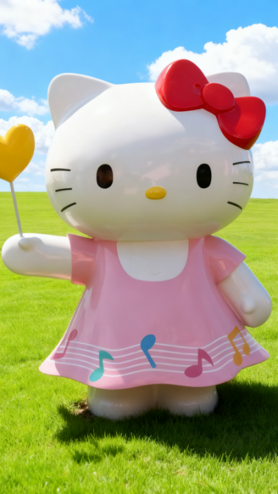 玻璃鋼HelloKitty貓雕塑 (4)