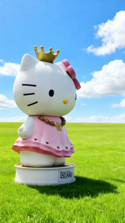 玻璃鋼HelloKitty貓雕塑 (7)