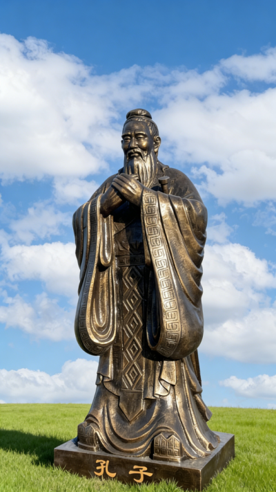孔子銅雕塑 (6)