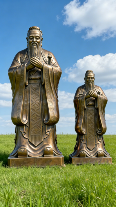 孔子銅雕塑 (7)