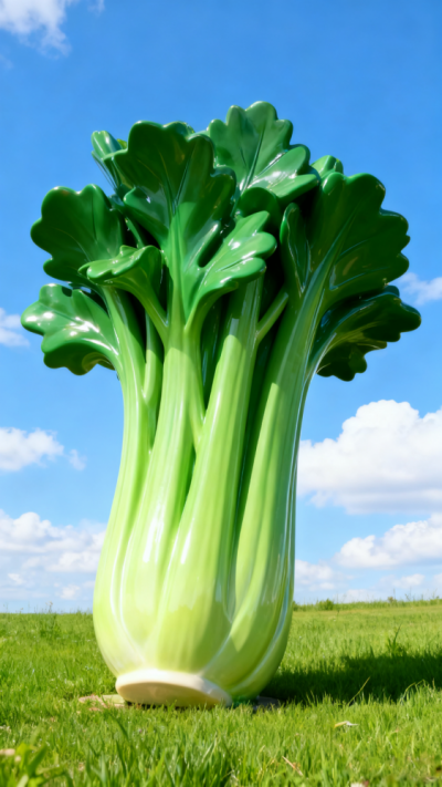 玻璃鋼仿真芹菜雕塑