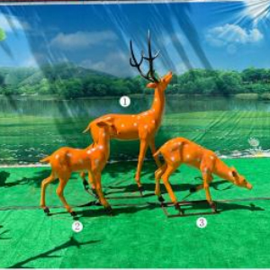 玻璃鋼仿真梅花鹿組合4