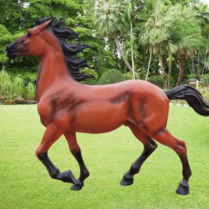 仿真紅馬 玻璃鋼