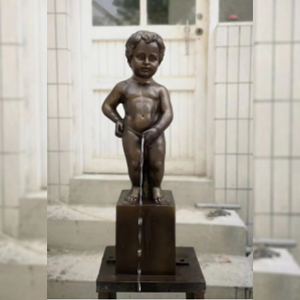 小孩撒尿 玻璃鋼仿銅