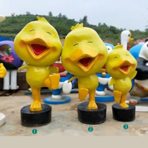 小黃鴨 玻璃鋼